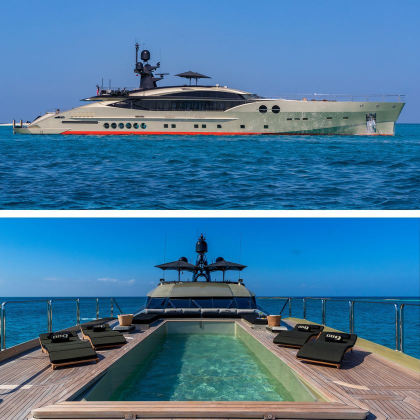 Charter DB9 Superyacht in the Bahamas