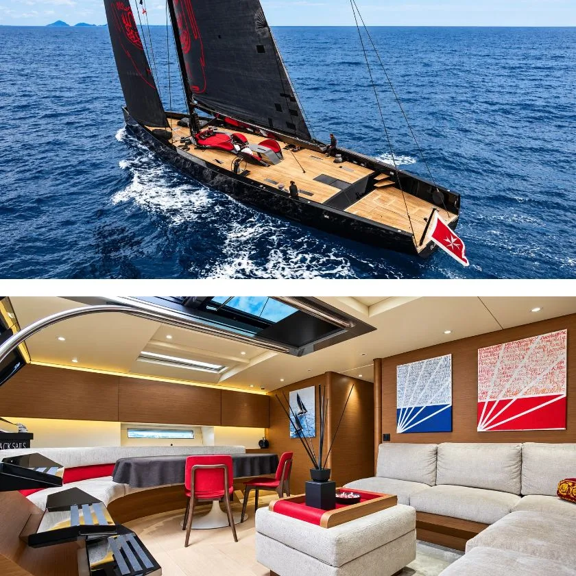 Wally 130 BLACK SAILS: New Listing of a High-Performance Sailing Yacht