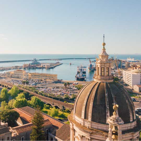 Arrival in Catania – Embark in Milazzo