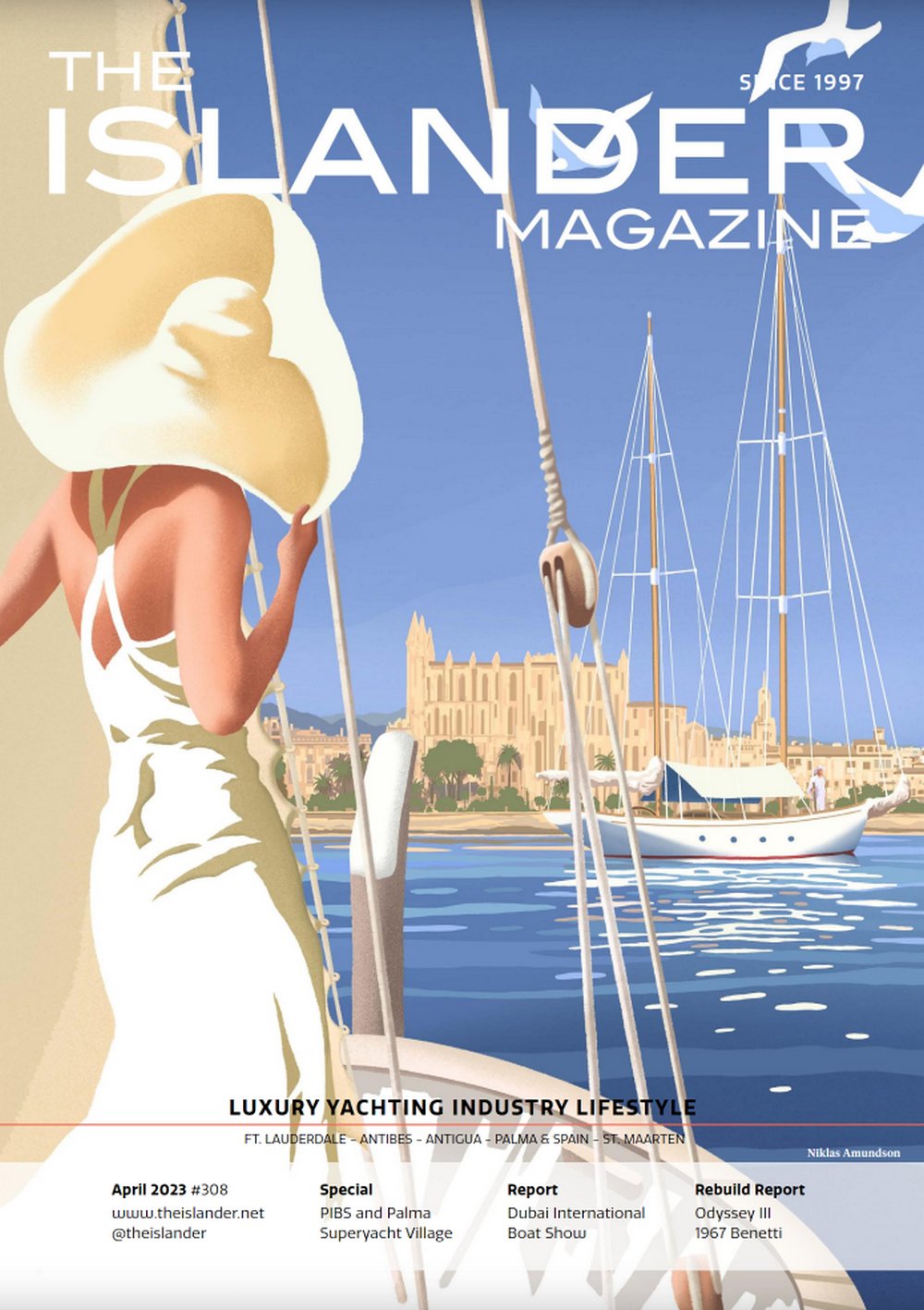 The Islander magazine announces the opening of the BGYB office in Palma and the presence of Y3K at the Palma Yacht Show 2023