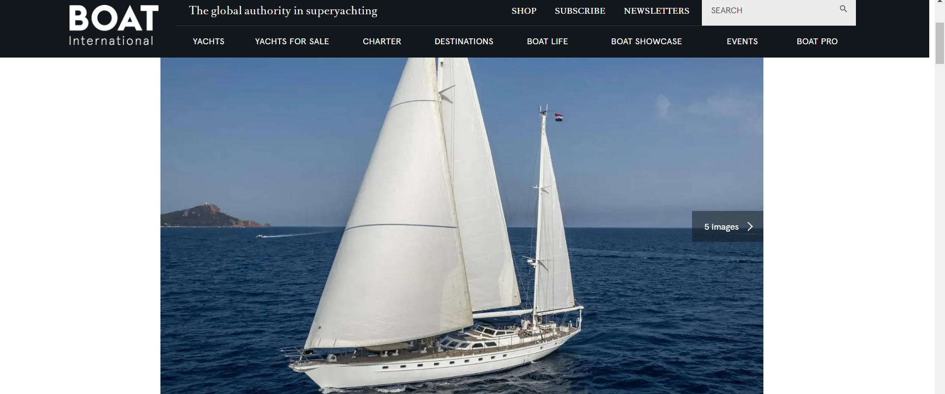 ALTAIR sailing yacht presented by Boat International magazine
