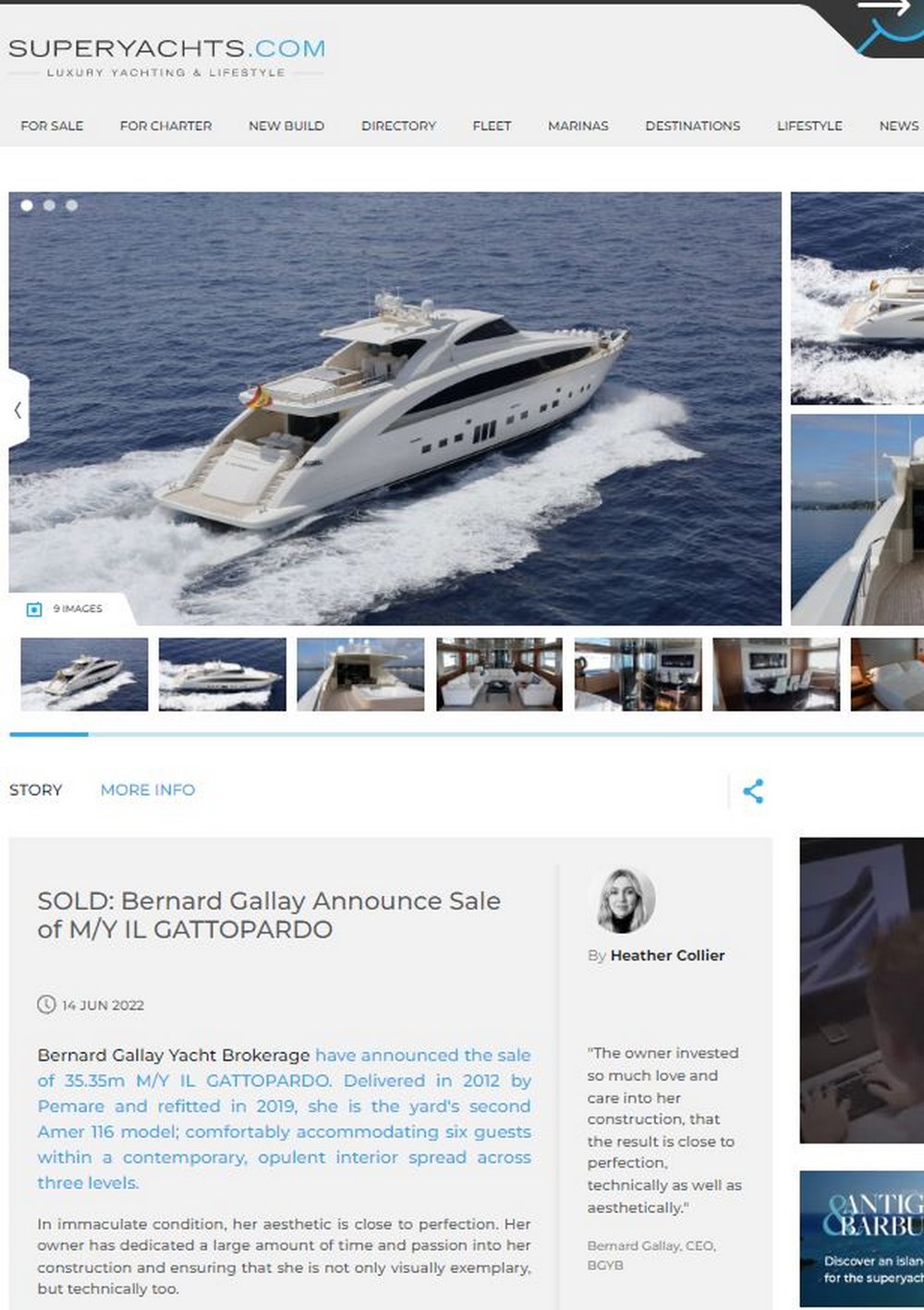 Superyachts.com - IL GATTOPARDO Sold !