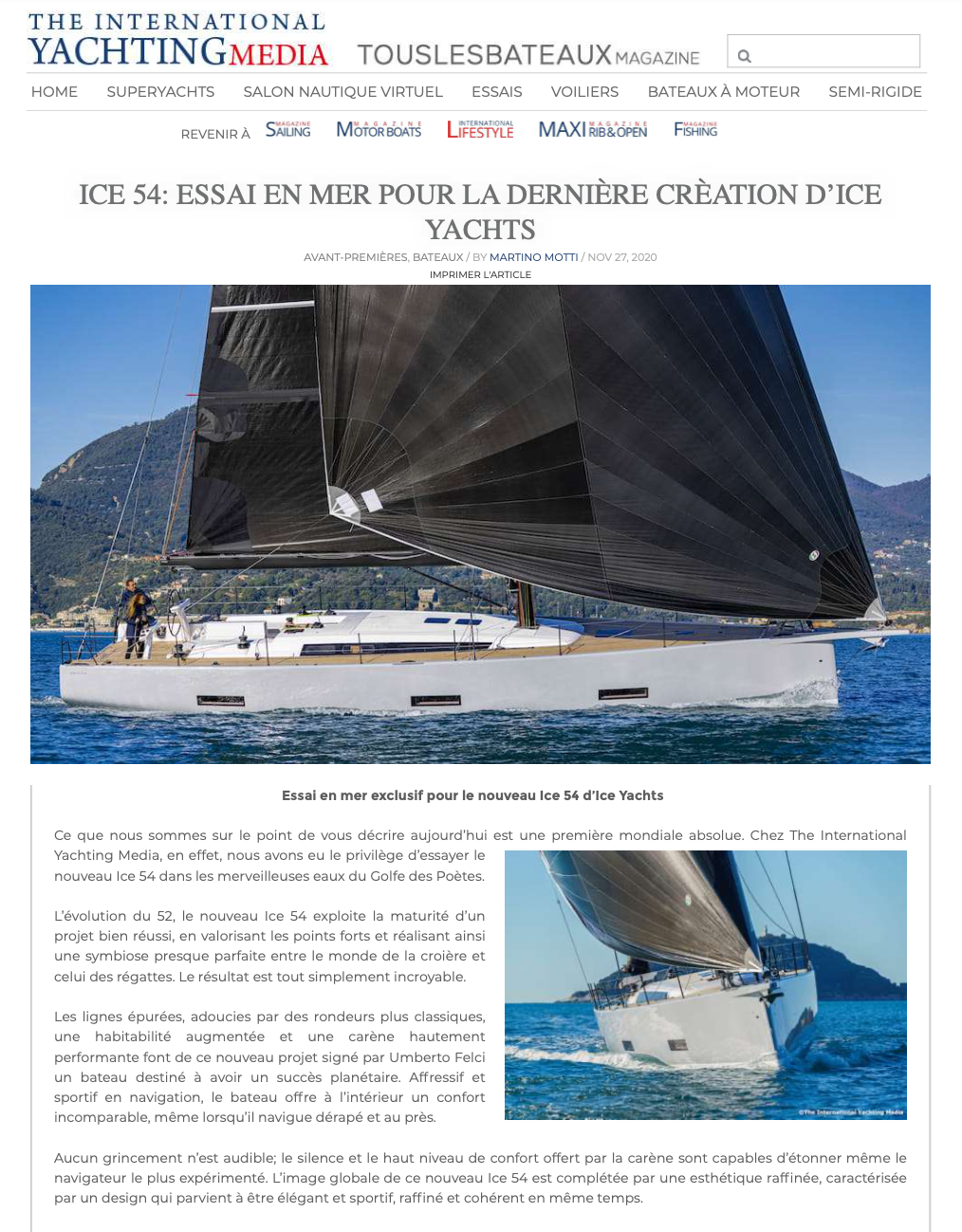 ICE 54 - Sea Trial